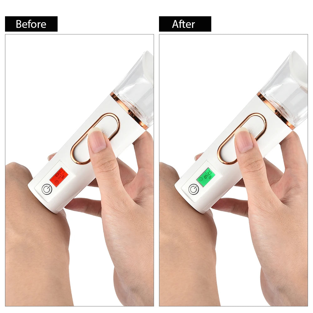 Nano Mist Facial Sprayer with Skin Moisture Tester | Hailicare