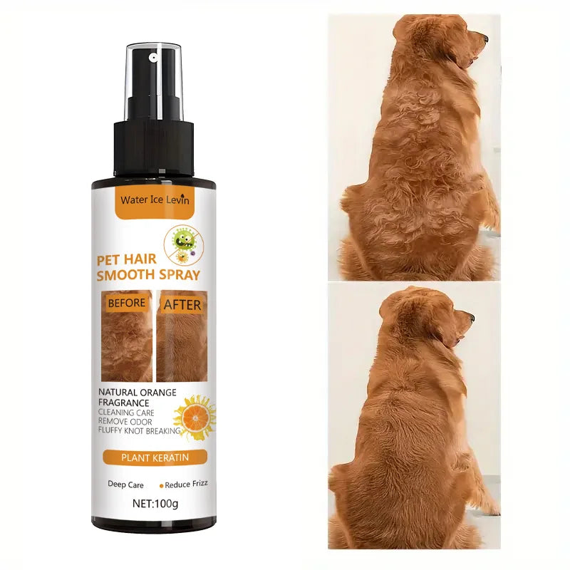 Pet Hair Smoothing Care Spray, Containing Gentle Ingredients, Deeply Moisturizes and Hydrates the Hair. Just One Spray Can Soften and Make Your Pet's Fur Smoother and Shinier. Oasis Select Default Title