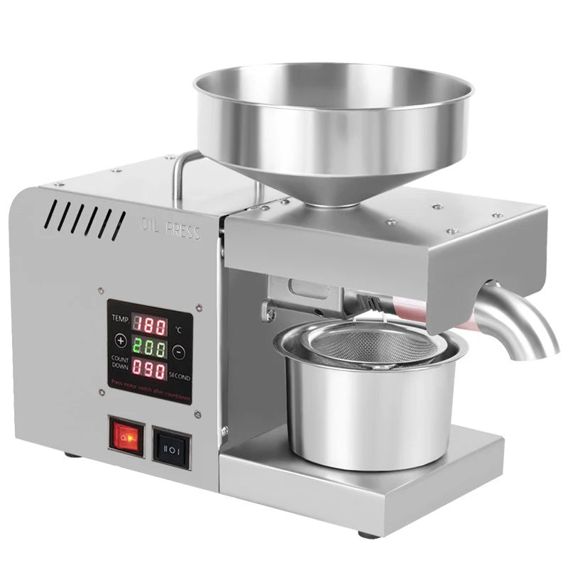X5S Stainless Steel Home Oil Press – Peanut & Sesame 610W