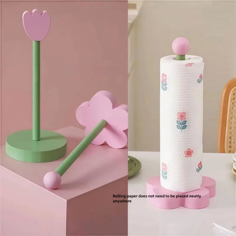 Bathroom Tissue Vertical Stand Paper Towel Storage Holder Wood Paper Towel TulipHolder Kitchen Roll Paper Towel Holder Oasis Select