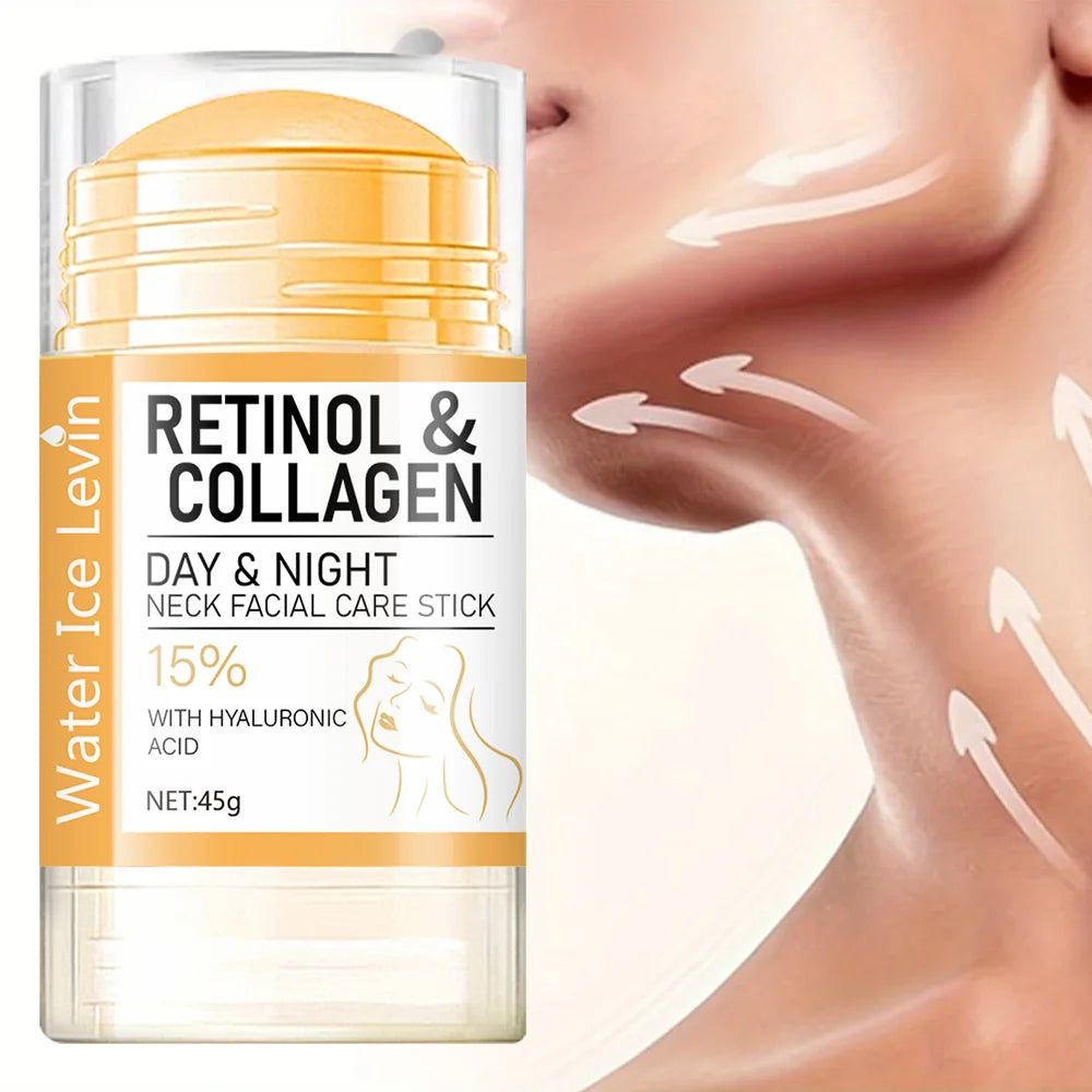 45g Retinol and Collagen Day and Night Neck Cream Facial Stick, Hydrating and Moisturizing, Non-Greasy, Easy to Use, Easy to Absorb, Gentle and Non-Irritating, Deeply Absorbed! Oasis Select