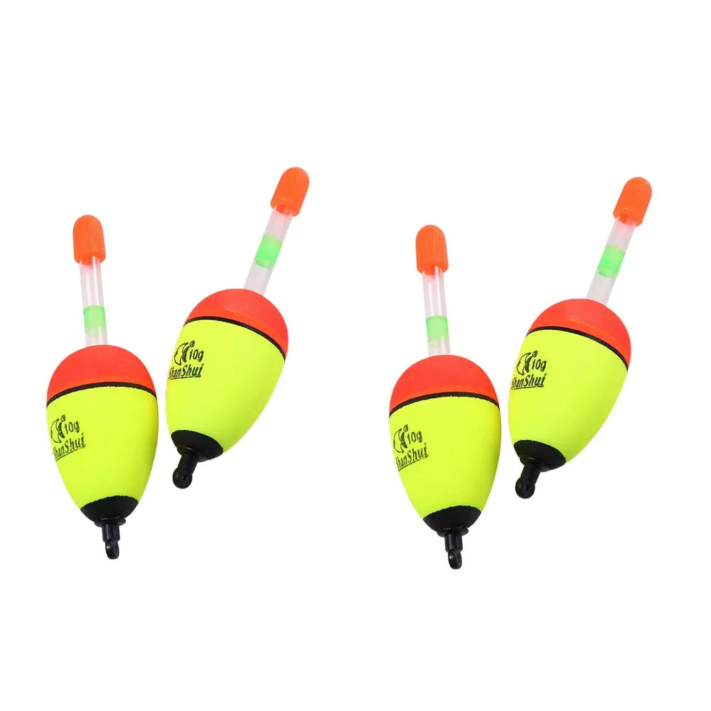 2/4/8Pcs EVA Float Fish Bait Luminous Rock Fishing Sea Fishing Foam Float Float Light Stick Fishing Float Fishing Bobber Oasis Select 10g 4pcs