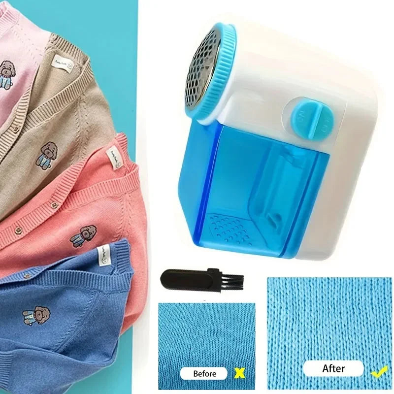 Electric Lint Remover - Battery Powered Hairball Trimmer for Clothes and Furniture - Easily Removes Lint and Hairballs Oasis Select