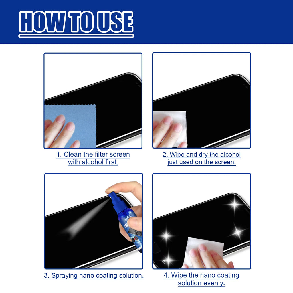 Coating Liquid Protection Phone TV Electronic Screen Clean Stain Brighten Prevent Fingerprint Scratch Screen Protection Liquid Oasis Select