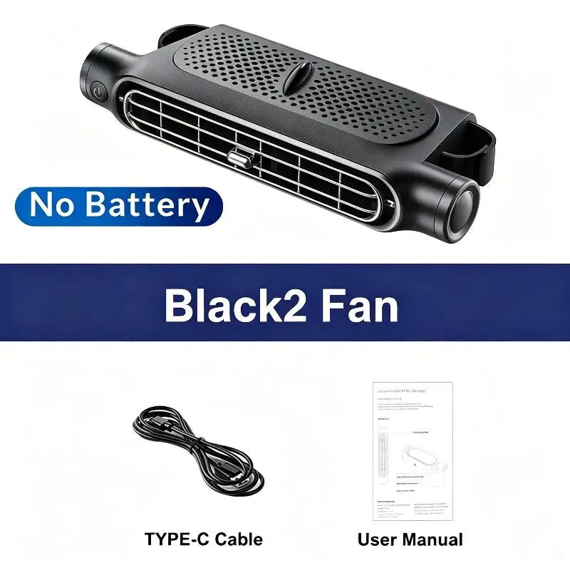 Portable Car Seat Cooling Fan Car Rear Backrest Electric Fan USB Power Supply Fan Air Conditioner Car Interior Accessories Oasis Select one size A3