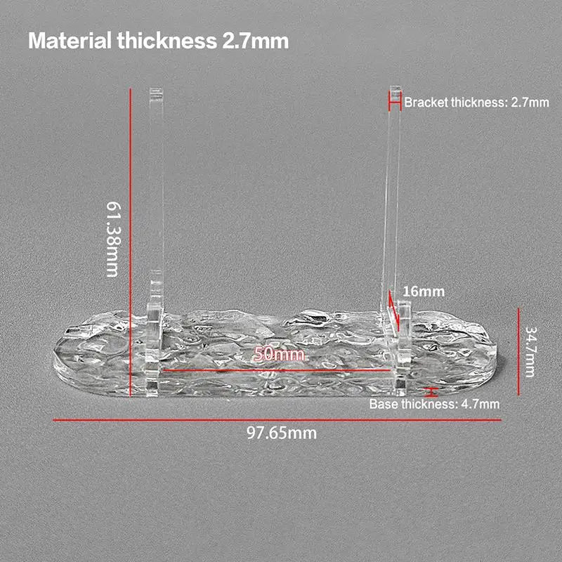 2-Pack Clear Acrylic Photocard Display Stand | Desk Decor