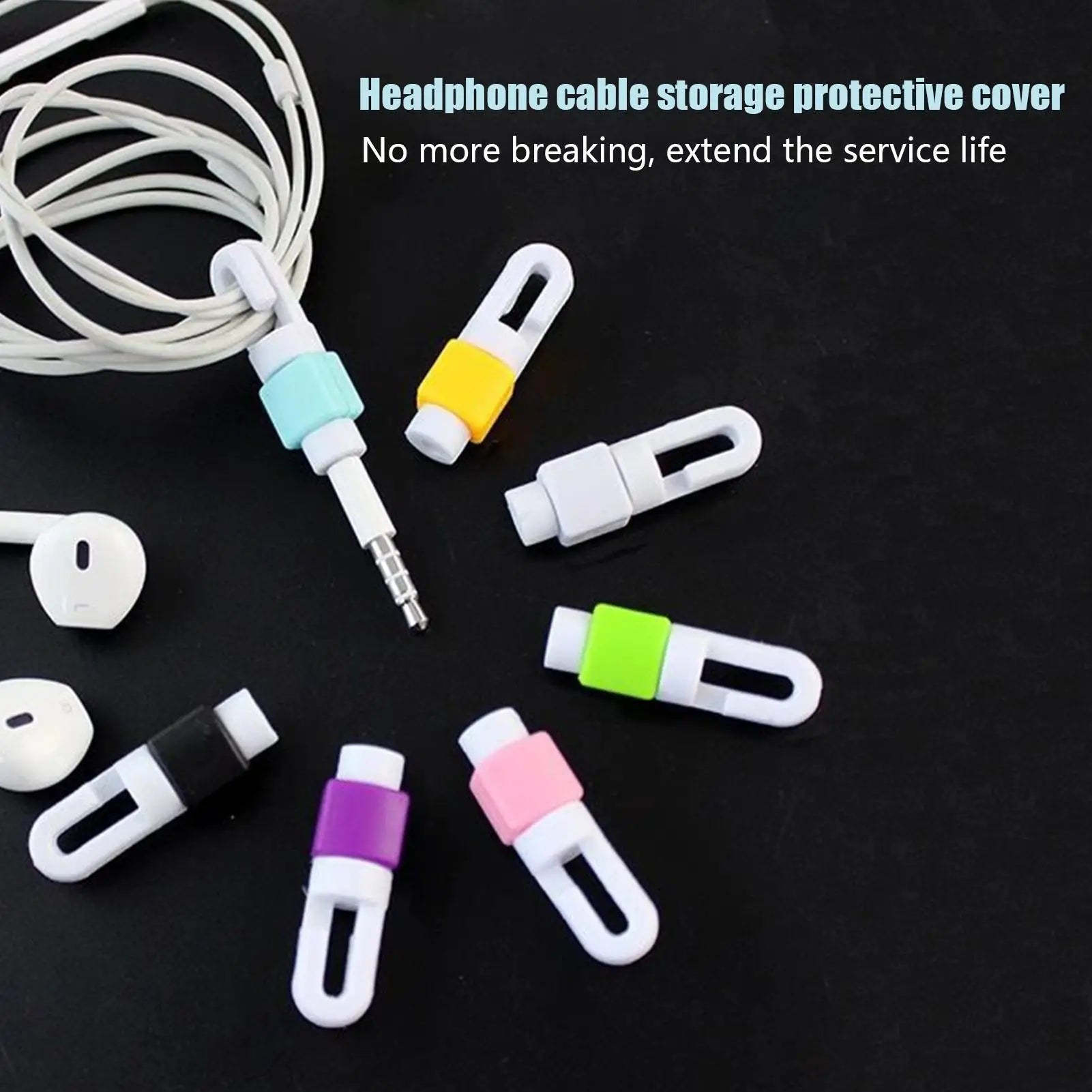 Charging Cable Protector Data Cable Protector for Phone Cute Design Smartphon Wire Management Solution for Travel Business Trip Oasis Select
