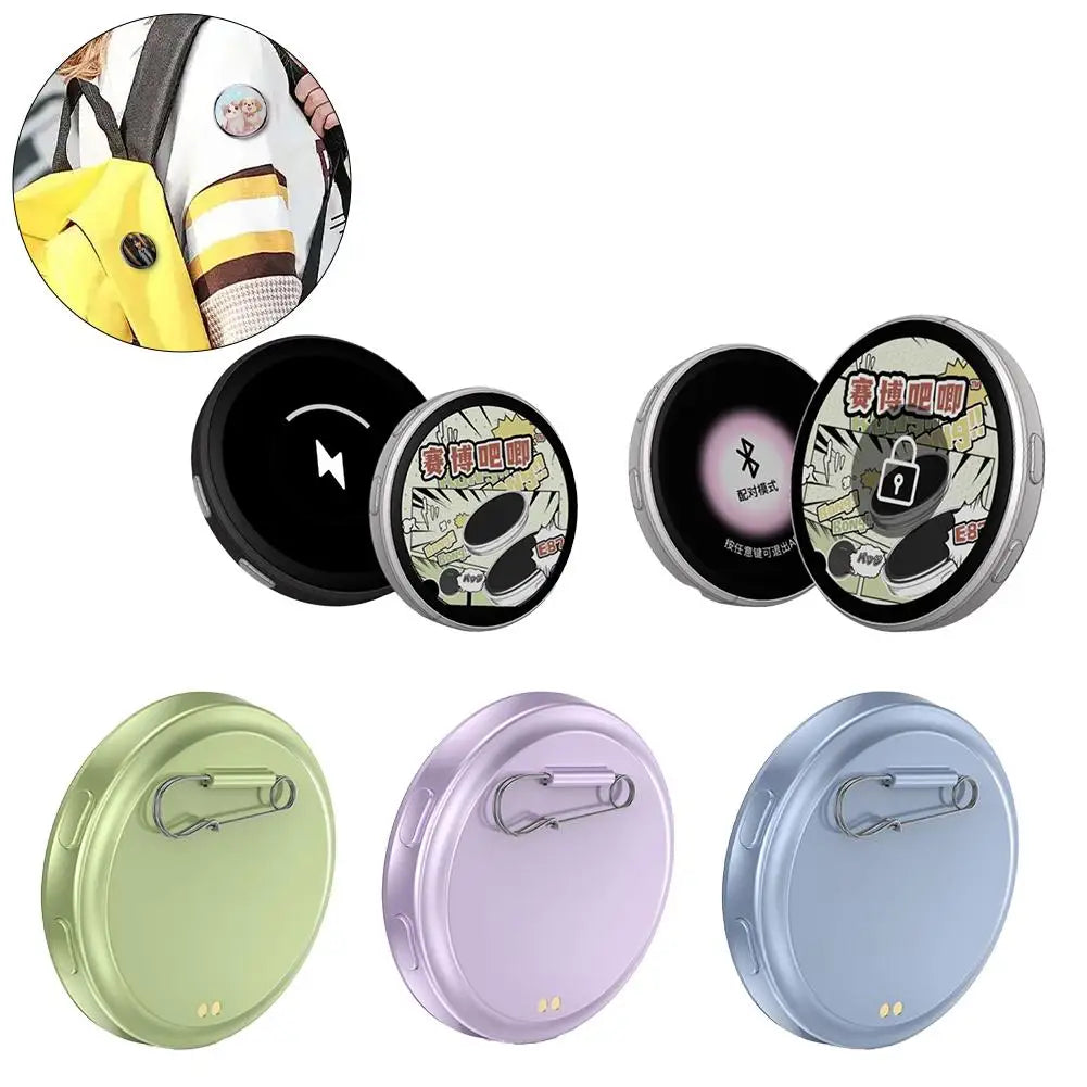 Cyberbaji 1.7" HD Bluetooth LED Display Badge | Touch Screen