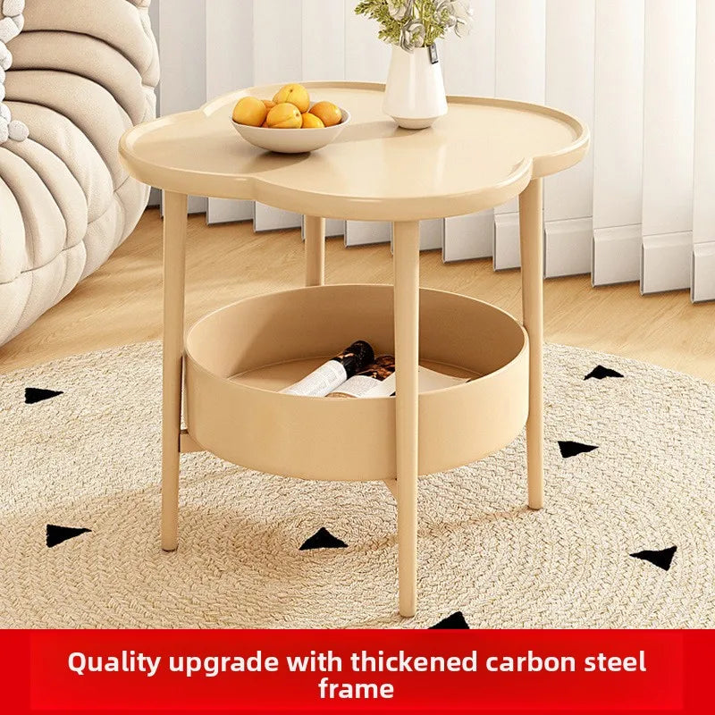 Multi-functional Side few Double sofa side cabinet Table mobile shelf Small coffee table sturdy and durable Oasis Select coffee color-sj-2