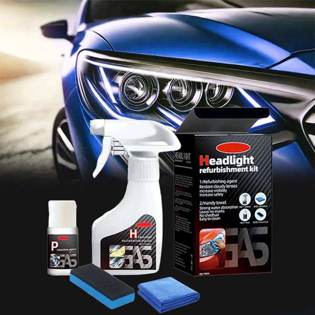 Car Headlight Restoration Kit – Scratch & UV Restorer 180ml