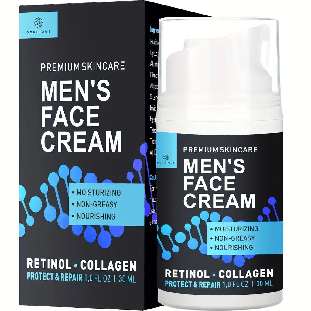 GORGIQUE Men's Collagen Face Cream – Day & Night Moisturizer Men's Face Moisturizer Oasis Select
