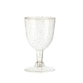 25/50pcs 150ml Disposable Cups Sparkling Champagne Bar Cups Plastic Champagne Clear Toasting Glasses for Weddings Party Oasis Select Gold rim 25Pcs
