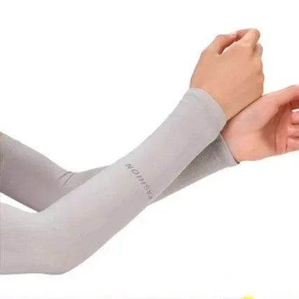 1/2pair Unisex Arm Guards for Men Women, Sleeve Warmers, Sports Sleeves, UV Sun Protection, Hand Cover, Support, Running Fishing Oasis Select 1pair grey-A