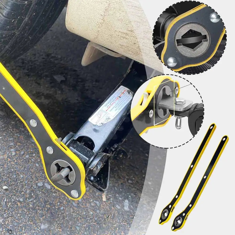 Car Labor-saving Car Jack Garage Tire Wheel Lug Wrench Scissor Handle Labor-Saving Wrench Auto Repair Tool Oasis Select