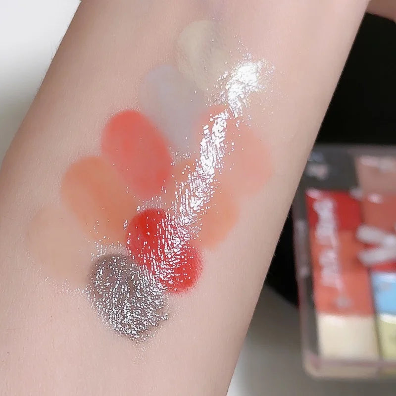 2-Pack 10-Color Tinted Lip Jelly Palette – Mirror Finish Gloss