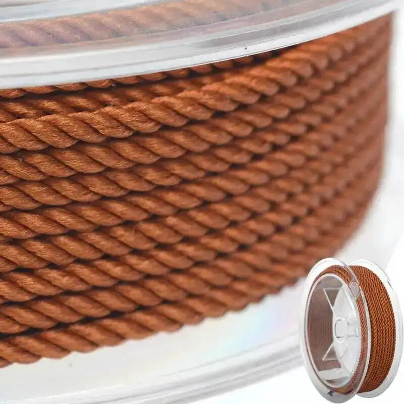 1mm 45m Silk Thread Milan Braided Cord DIY Jewelry Accessories Jewelry Making Supplies Twine Beading Threads HandCrafts Rope Oasis Select Deep Gold 1mm 15m