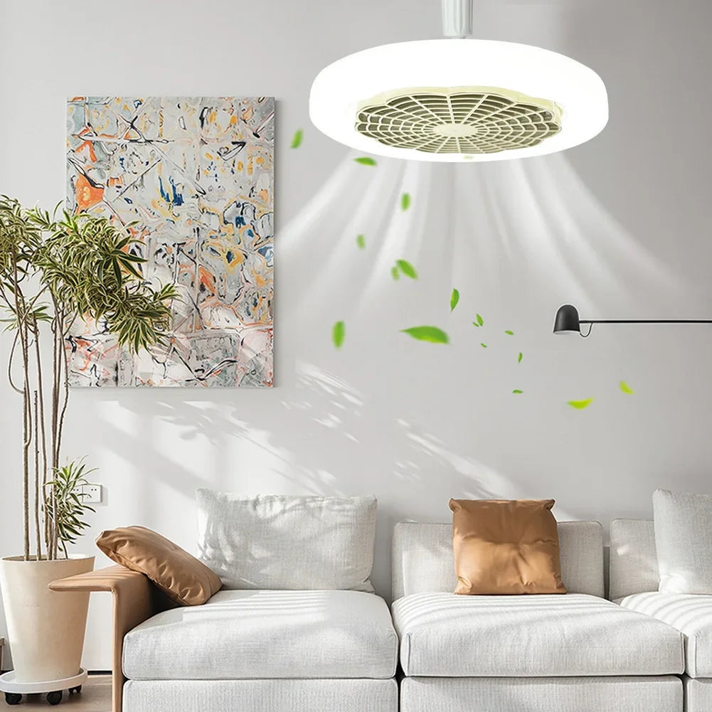 E27 Socket Ceiling Fan Light | Remote, 3 Speeds, Dimmable LED Ceiling Fan Light Oasis Select