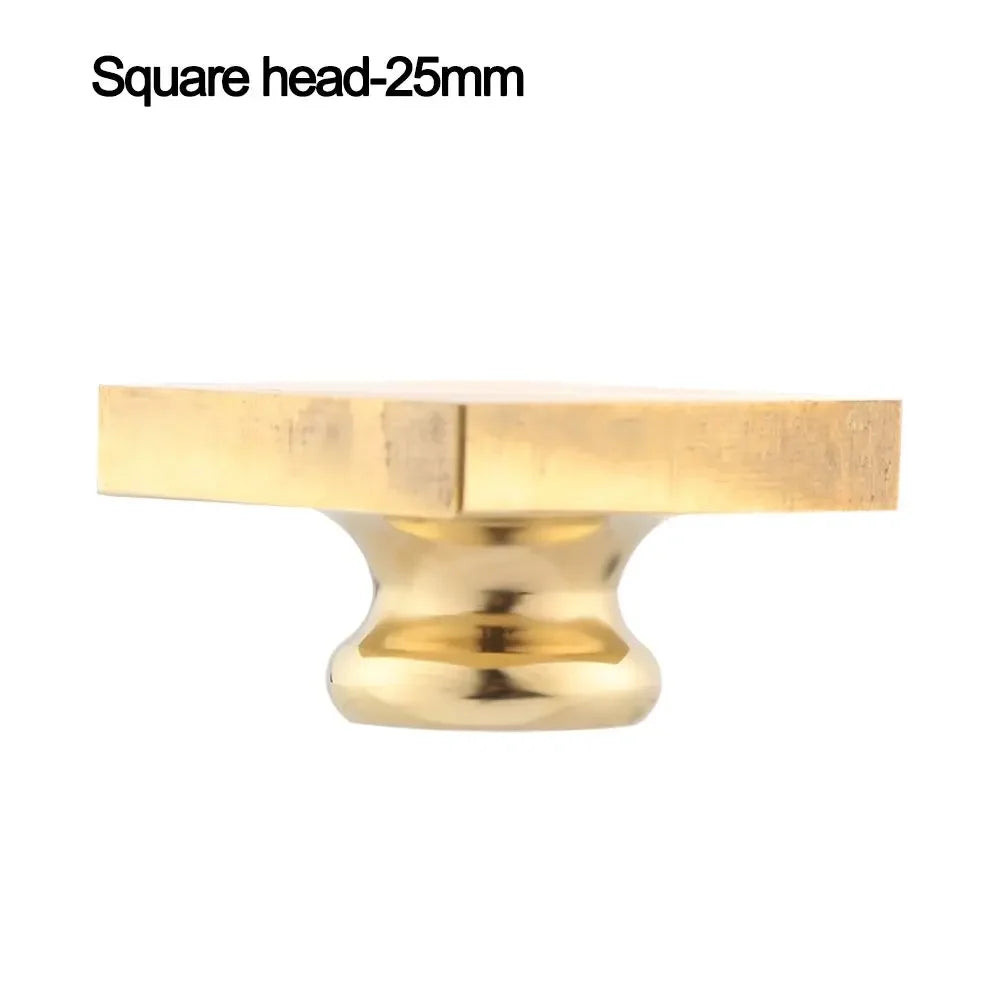 Retro Brass Sealing Wax Stamps Head Wooden Wax Sealing Stamp Handle Rosewood Handle Wax Seal Copper Head for Scrapbooking Oasis Select Square head-25mm