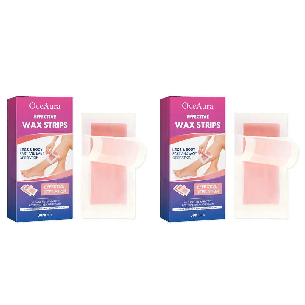 Hair Removal Wax Strips Painless Bikini Chin Upper Toes Legs Underarm Arm Depilation Patch Summer Unisex Facial Body Beauty Tool Oasis Select Rose x 2pcs