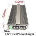 Battery Charger 12V to 24V Step Up Converter 3A-100A For 28V Lead Acid Battery and 29.2V LiFePO4 Auxiliary Battery Oasis Select 12V-28V 50A Charger