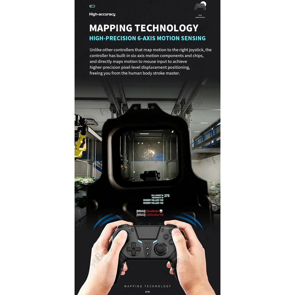 Wireless Bluetooth Gamepad Controller – PS4 PS3 Android iOS PC