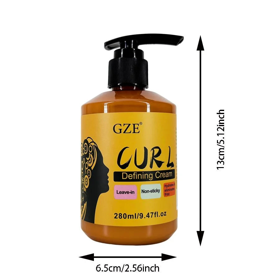 GZE 3-in-1 Curl Defining Cream | Frizz Control Leave-In