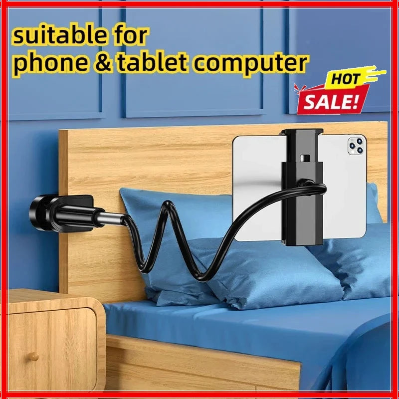 Lazy Bedside Desktop Live Foldable 70cm Mobile Phone Tablet Clip Stand Headrest Holder For iPad Samsung Tabs Xiaomi ASUS Oasis Select