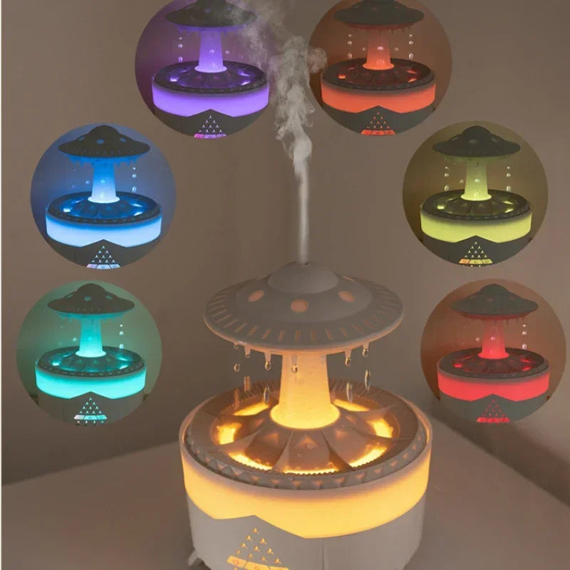 Simulation UFO Shaped Essential Oil Humidification Aroma Machine Colorful Night Light Silent Intelligent Aromatherapy Machine Oasis Select
