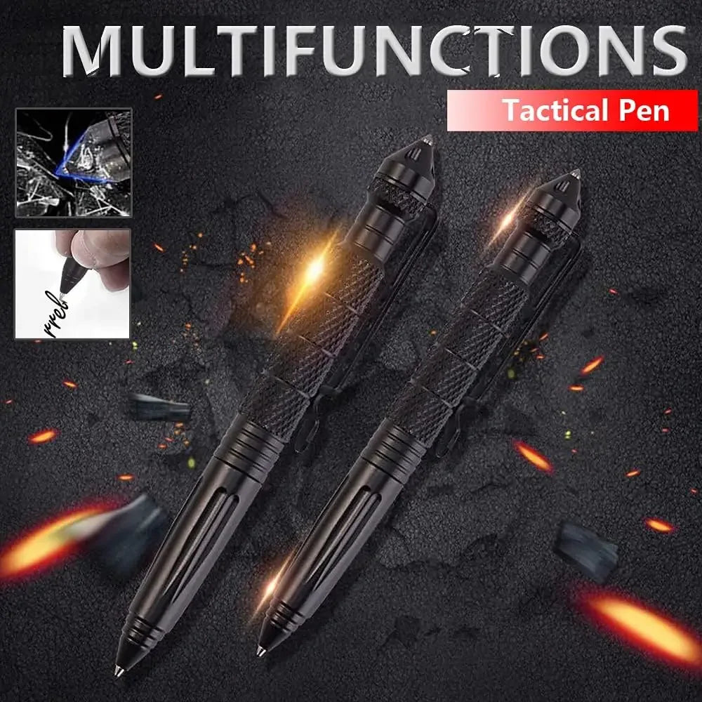 Tool Pens Multi-functional Pen Tactical Tungsten Steel Rotating Unisex Pen Window Glass Metal Ballpoint Multifunctional Oasis Select