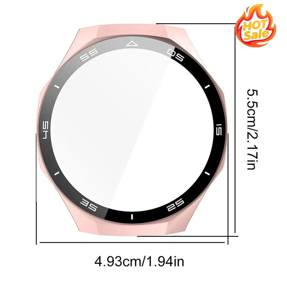 Case PC Case+Tempered Glass Screen Protective Case Shockproof Protective Hard PC Case for Huawei Watch GT 5 Pro 46mm Accessories Oasis Select