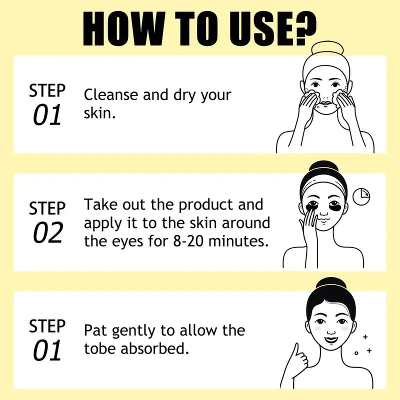 Turmeric & Vitamin C Eye Masks – Dark Circles & Anti-Wrinkle Eye Treatment Mask Oasis Select