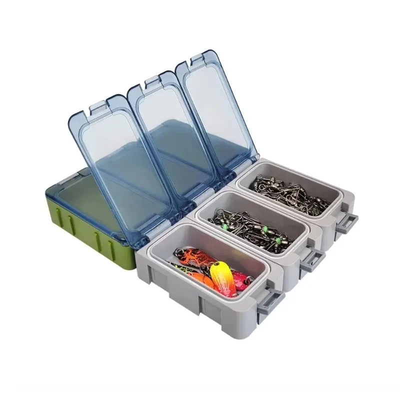 Spliceable Luminous Fishing Storage Box Mini Plastic Tackle Case for Fish Hooks Artificial Bait Sea Fishing Accessories Oasis Select