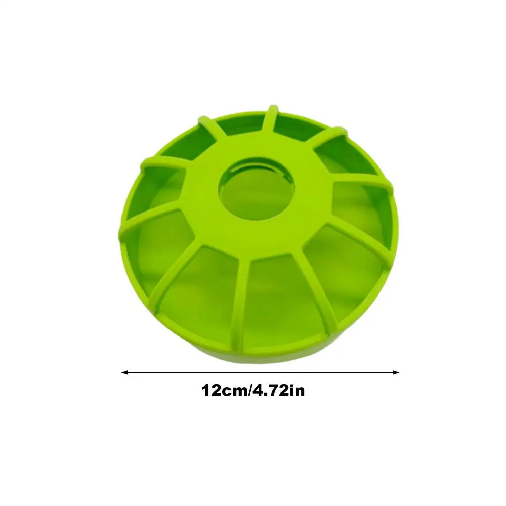 Poultry Feeder Spill Proof Non Slip UV Resistant Chicken Coop Feeder Food Storage for Parakeet Pigeon Quail Duck Home Cage Oasis Select Green