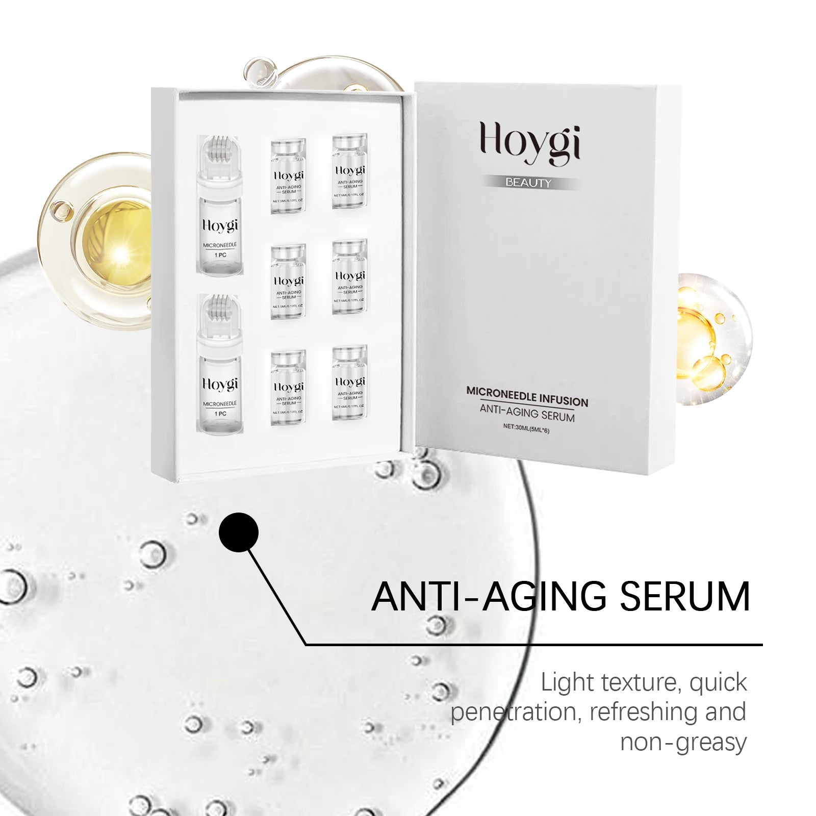 Facial Roller Kit with Hydrating Serum Set for Radiant Skin