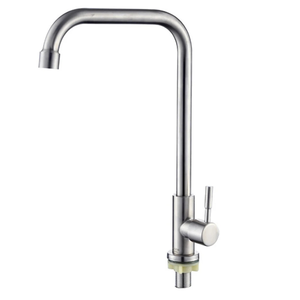 304 Stainless Steel Kitchen Faucet Water Purifier Single Cold Water Tap Deck Mounted Kitchen Sink Faucet Oasis Select A