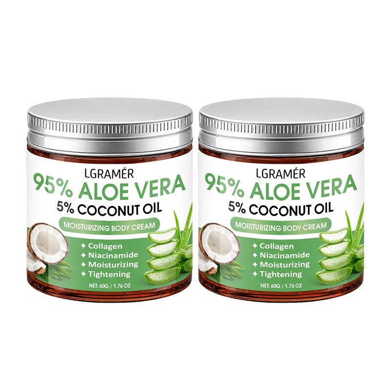 95% Aloe Vera Body Cream – Coconut Oil & Niacinamide | 30g