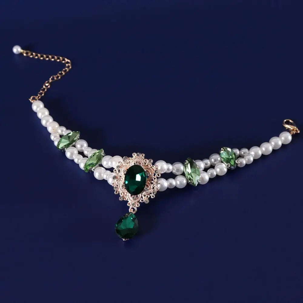Double Layer Faux Pearl Pet Collar Necklace | Adjustable Luxury