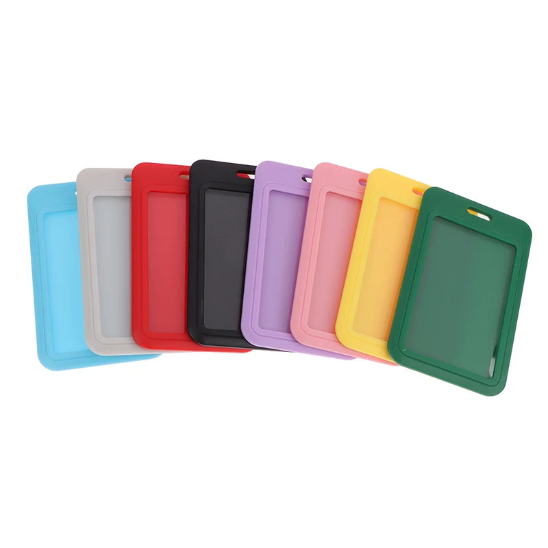 New Sale 1Pc Two-Sided Credit Card Cover Hard Plastic Badge Holders With Slot For Event Staff Tag ID Card Holder Pass Strap Oasis Select