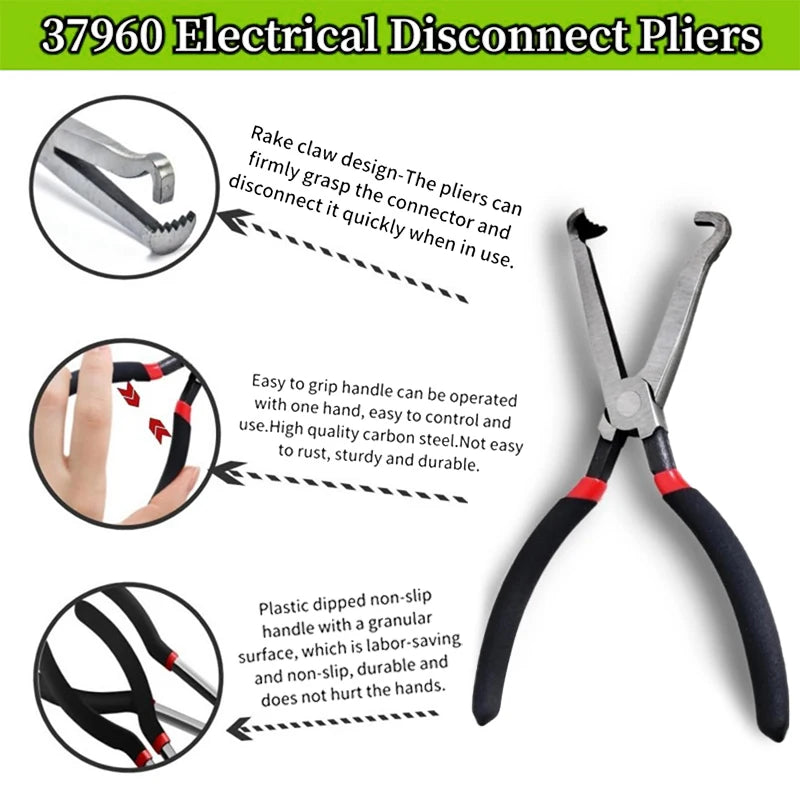 Automobile Essential Disconnect Pliers for Electrical Connectors, Fuel Filters Hand Tools Oasis Select