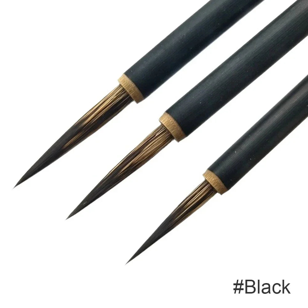 3-Piece Chinese Calligraphy Hook Line Fine Paint Brush Set