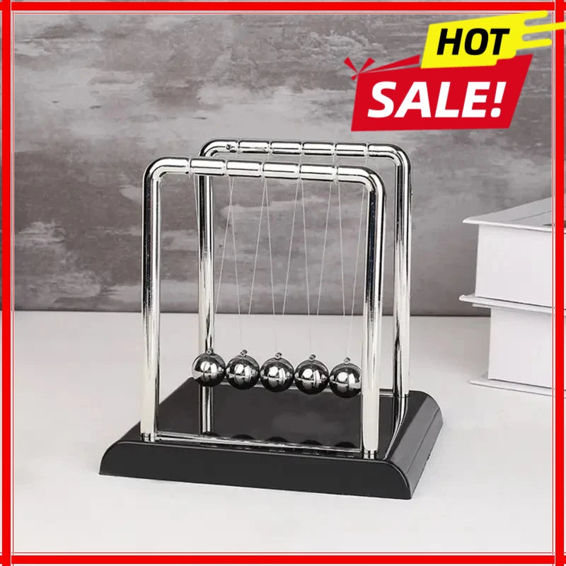 Newton Pendulum Balance Balls: Stylish Desk Decor & Educational Dynamics Toy for Office & Home Oasis Select