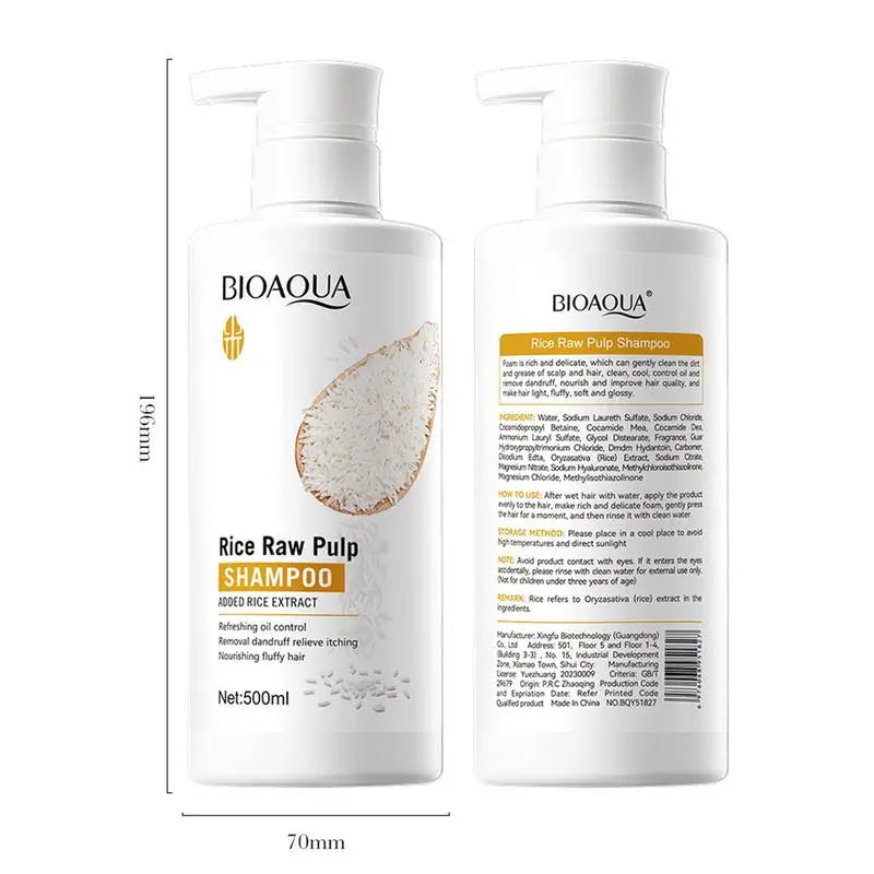 Rice Water Shampoo Volumizing Hair Shampoo For Hair Wash Brittle And Dry Hair Moisturizer For Dry Oily Hair For Travel Spa Oasis Select