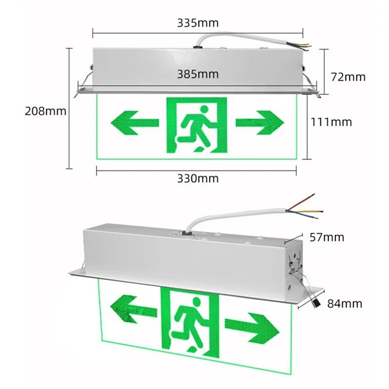 LED Emergency Exit Sign Light | AC 85–265V | SHINEKNOT