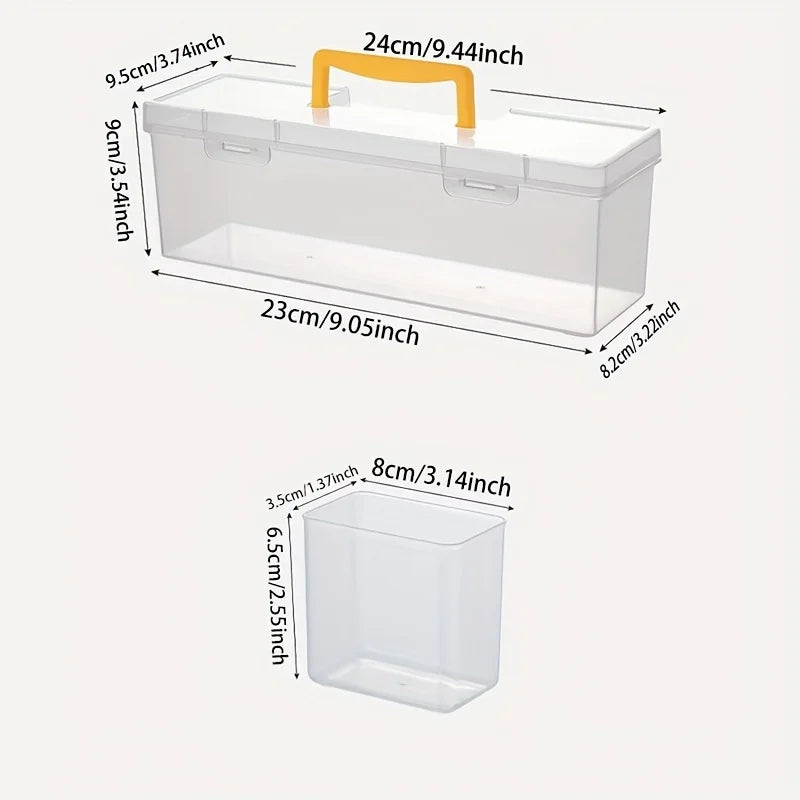 Set of Storage Boxes for Tools, Featuring Multiple Compartments And a Design for Organizing Screws And Additions. Oasis Select