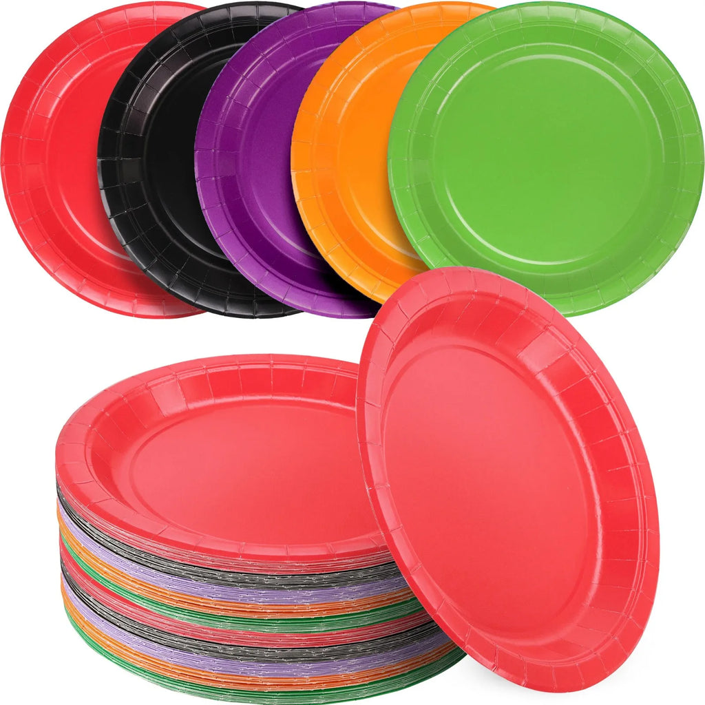 9-Inch Disposable Paper Plates Pack of 10 | Parties & Outdoor Disposable Paper Plates Oasis Select
