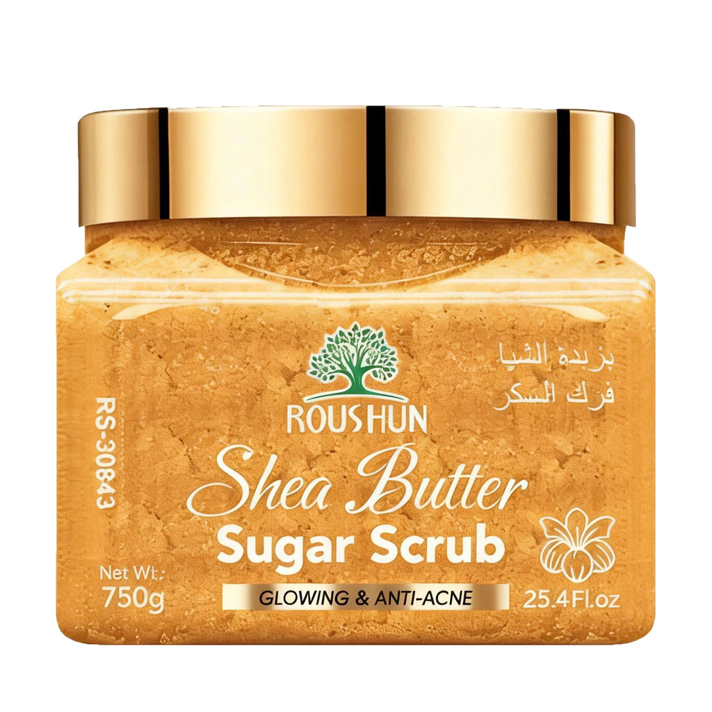 ROUSHUN Shea Butter Sugar Scrub | Family Pack Body Scrub