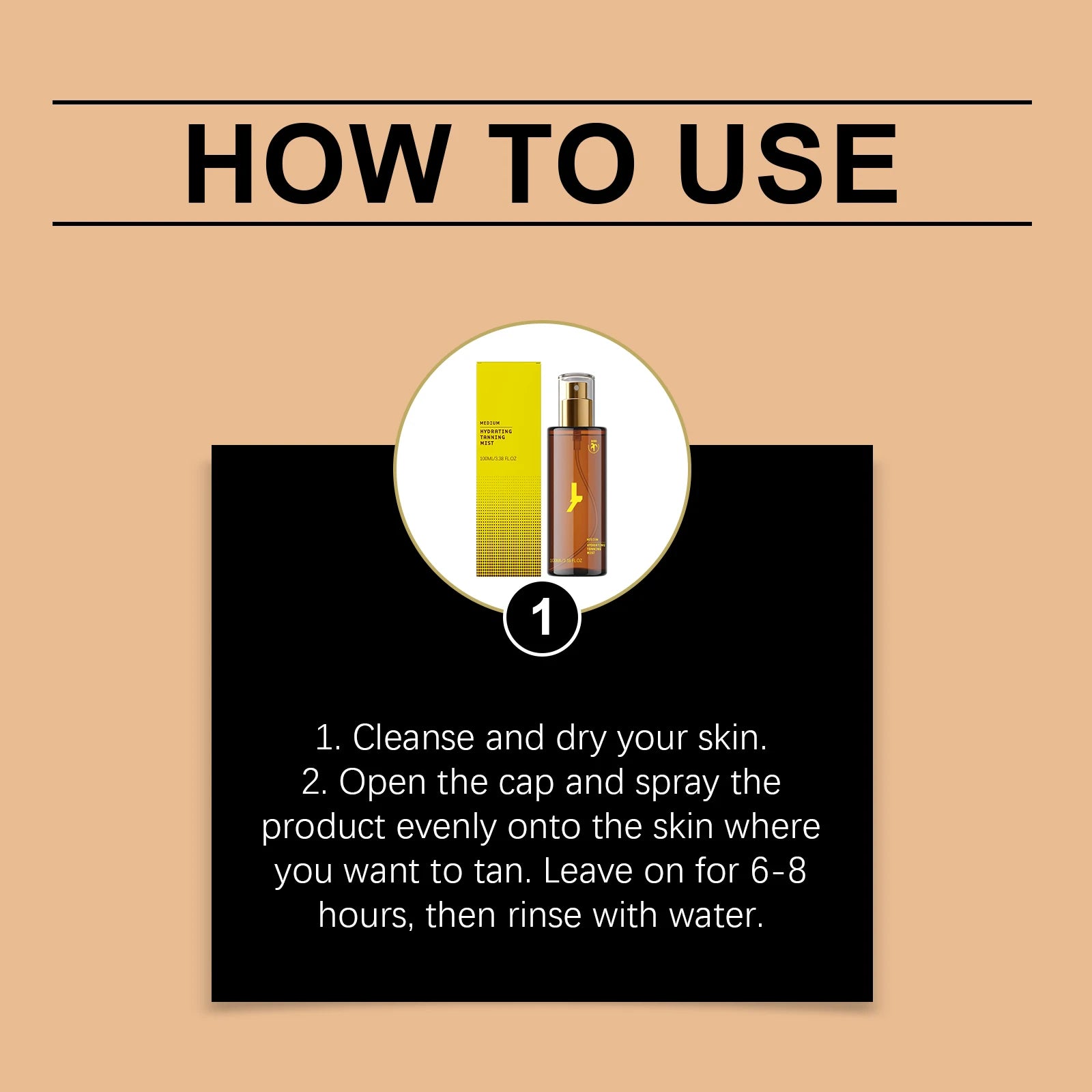 Body Self Tanning Essence Spray Quick Natural Tanning Moisturizing Sunless Promote Body Face Bronze Wheat Skin Self Tanner Spray Oasis Select