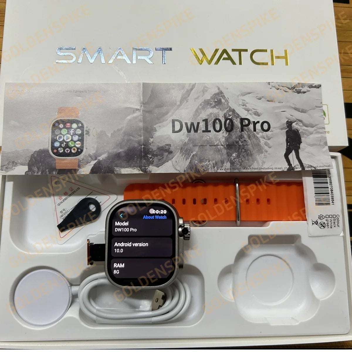DW100 Pro Android 4G Smartwatch | GPS, AMOLED, 8MP Camera