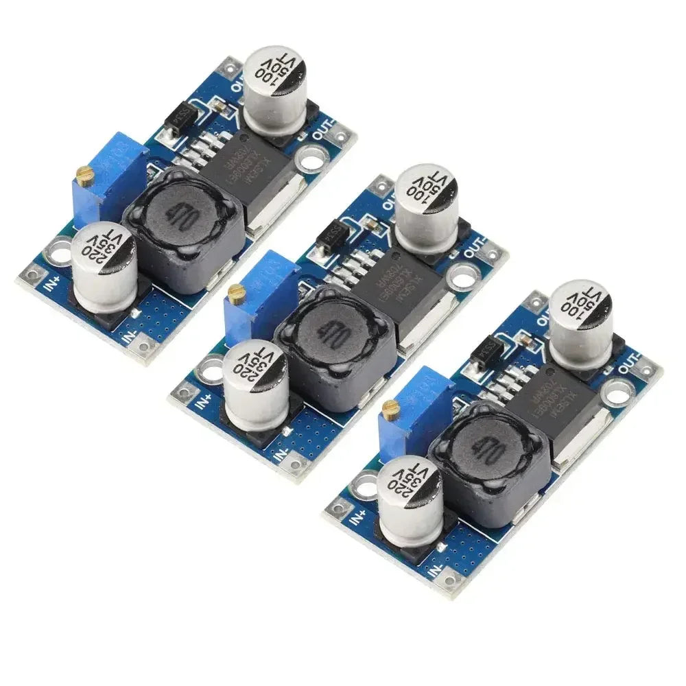 3Pcs DC Buck Voltage Converter Power Module 2A 150 KHz Adjustable 3.2V–35V Input to 1.25V–30V Output Switch Module Oasis Select 3pcs
