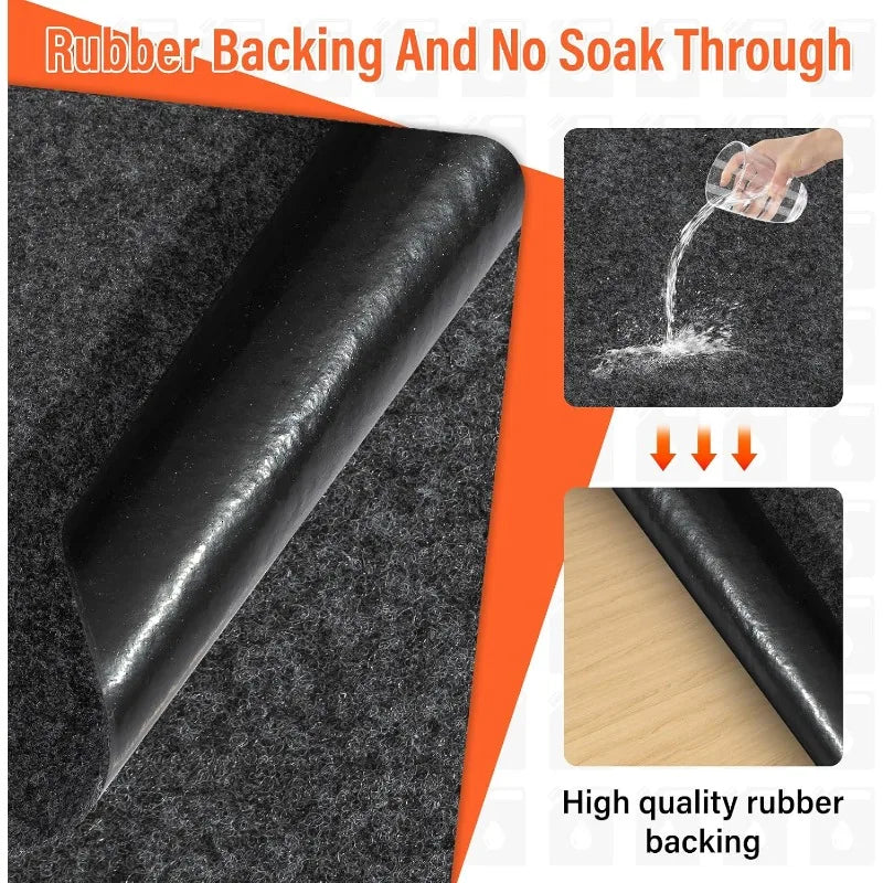 Oil Drip Mat Durable Reusable Washable Waterproof Back Garage Oil Spill Mat Prevent Oil Drain Pan Spills Under Car Oil Leak Mat Oasis Select